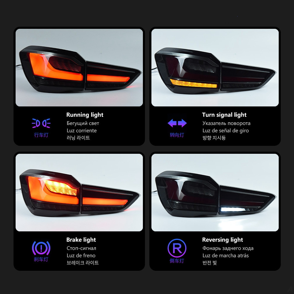 Car Taillights for BMW X1 LED Tail Light 20 17-20 21 F48 DRL Running Signal Brake Reversing Parking Tail Lamp Assembly