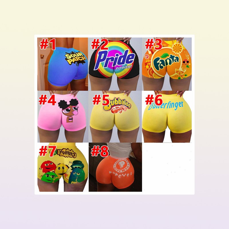 Plus Size Sexy Womens Biker Shorts Fashion Summer Clothes For High Waist Sweat Pants Fitness Fanta Booty