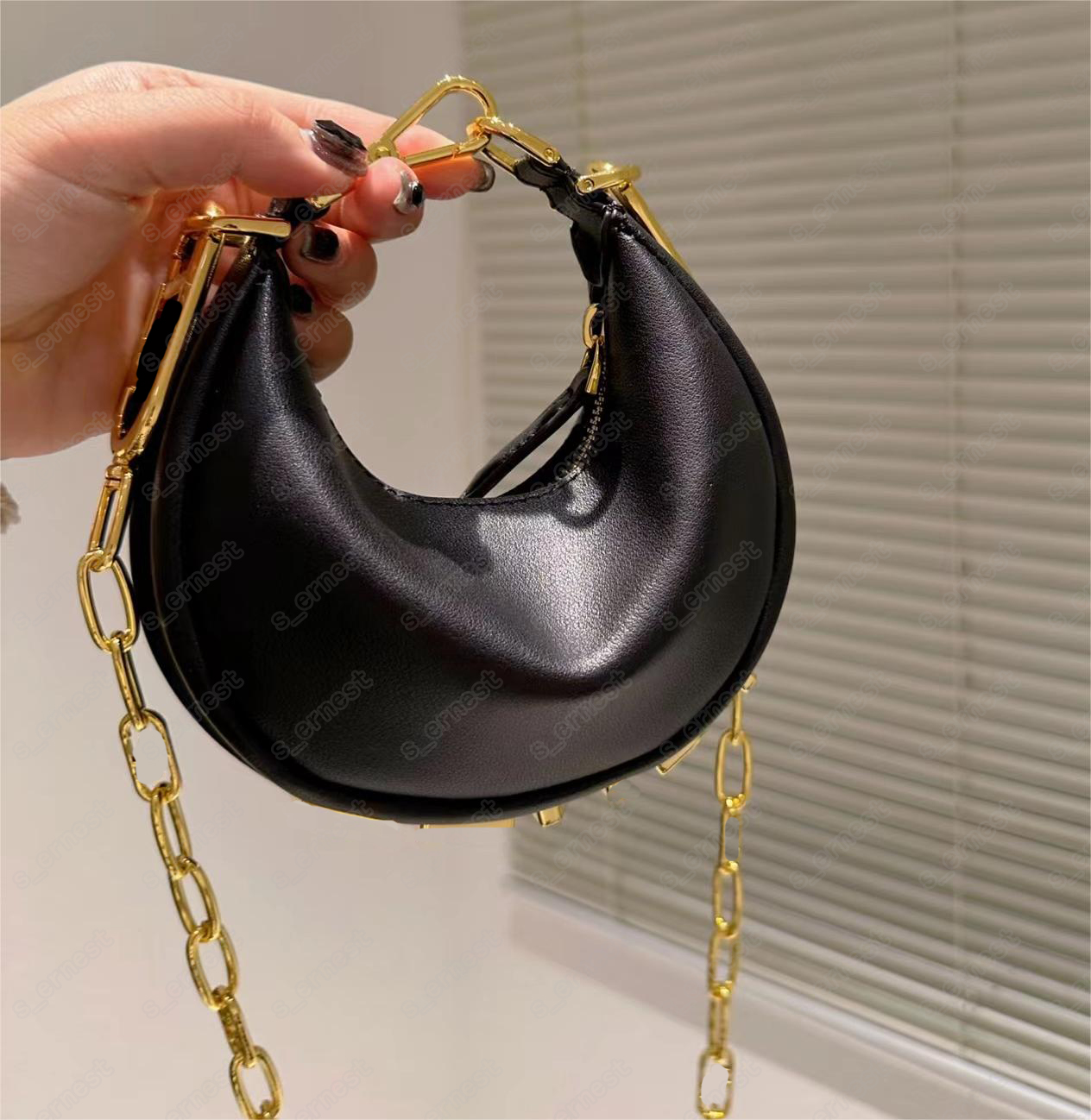 Designer bags mini Underarm bag Top Quality Crescent bag Handbag Fashion Classic Women's Leather Retro bag