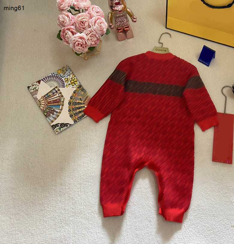 Brand infant jumpsuits Letter printing boys girls knit bodysuit Size 66-90 Long sleeved newborn baby Crawling suit Jan20