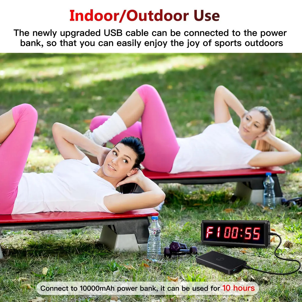 Programmable Remote control LED crossfit timer Interval Timer garage timer sports training clock Crossfit gym timer 240118