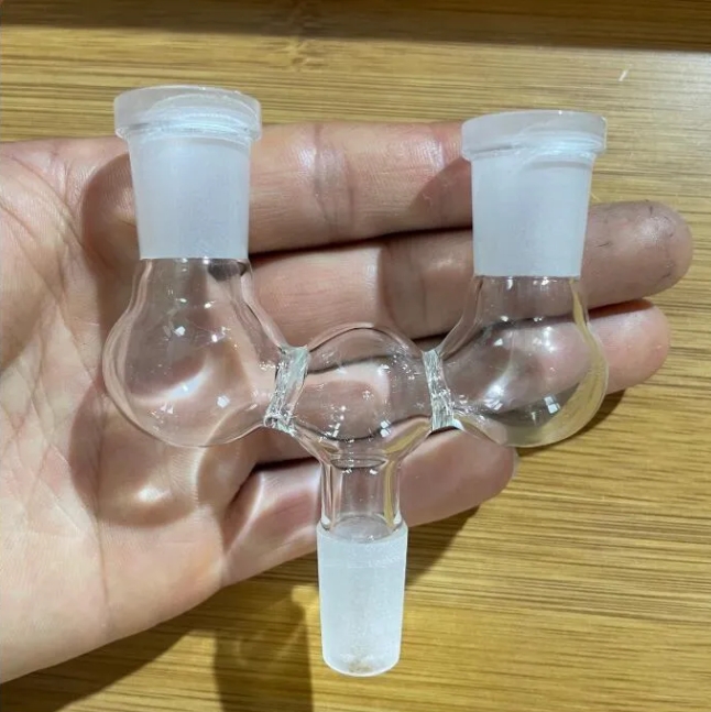 14mm 18mm Male Joint Oil Burner Pipe Bowl Bongs Bowl Thick Pyrex Glass Downstem Transparent