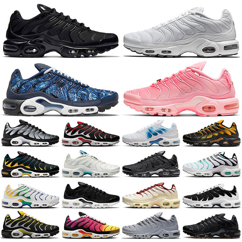 2026 tn plus terrascape Running shoes tns men women Toggle Lacing Olive Triple Black Reflective Gold Clean White University Ice Blue Hyper Jade trainers sneakers