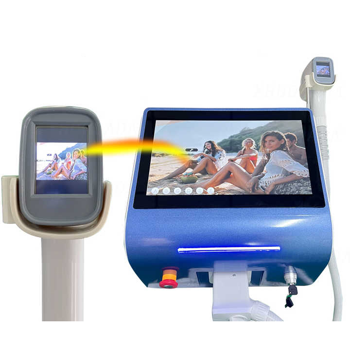 Single Handle 808nm Diode Laser Ice Pain-free Hair Removal High Power 755nm/808nm/1064nm 3 Wavelength Ice Point 808 Machine Skin Rejuvenation Salon