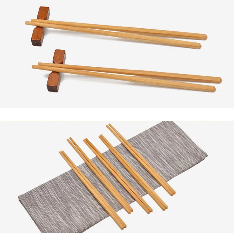 25cm Natural Bamboo Chopsticks Simple Style Tableware Hotel Home Kitchen Dining Dinnerware Party Supplies ZZ