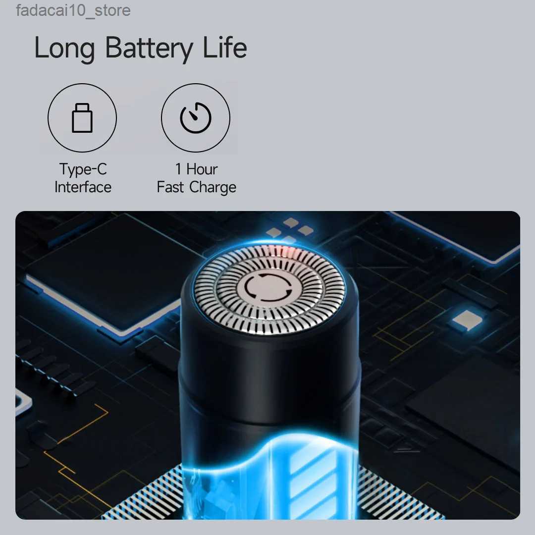 Electric Shavers Youpin ShowSee Smart Sensor Shaver Mini Body Stong Power IPX7 Waterproof Wireless Electric Beard Razor Men Shaving Machine Q240119