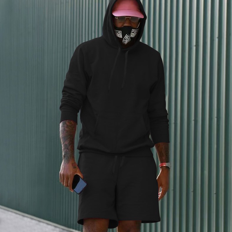 Fashion-Black mens longline hoodies men fleece solid sweatshirts fashion tall hoodie hip hop side zipper streetwear extra long hiphop