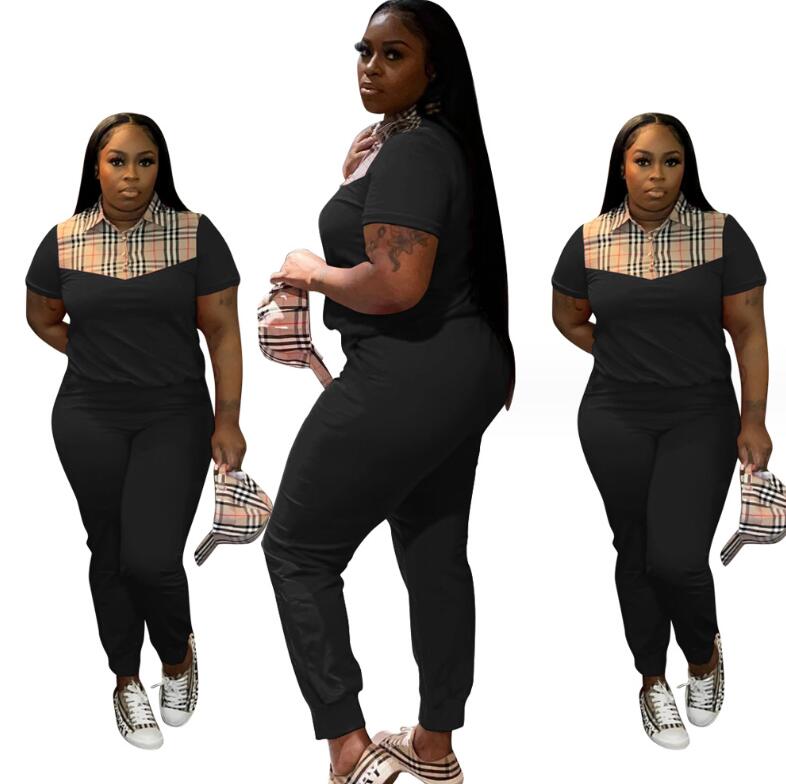 Women's Tracksuits 2024 Spring New Popular Fashion Printed Short Sleeve Long Pants Set Women's Two Piece Set