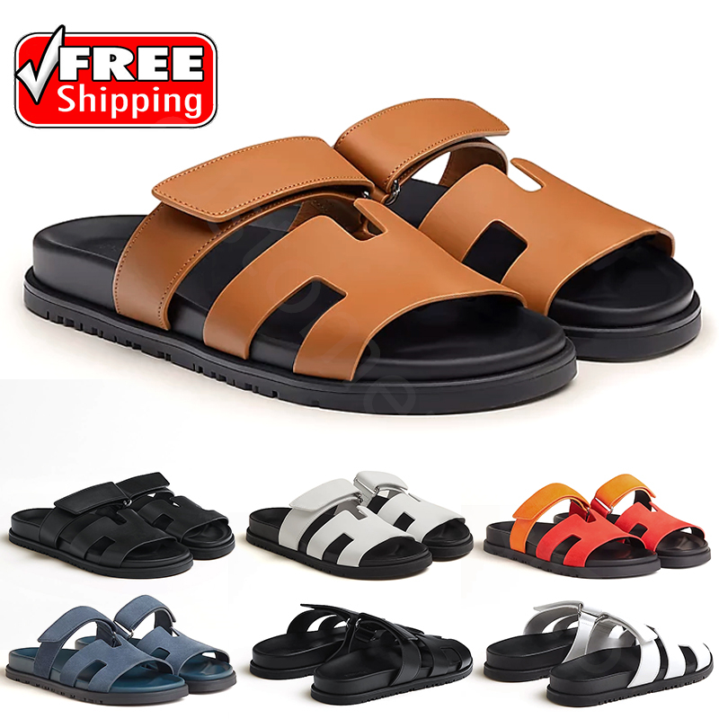 Free shipping chypre sandal women designer slides chypre slippers fur shearling leather canvas slide fuzzy plush slipper orange red luxury womens