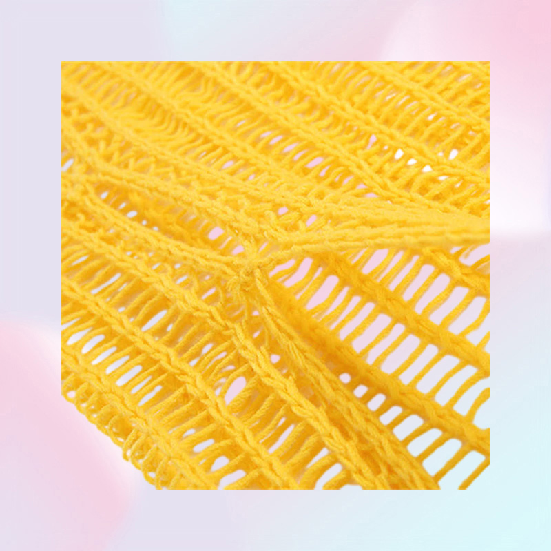 ANJAMANOR Sexy Crochet Knitted Long Skirts Summer Vacation Outfits Beach Club Wear Hollow Out Split Maxi Skirt Yellow D83DC17 Y08