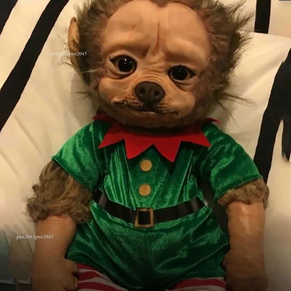 wholesale Decorations Toy Grinch Reborn Baby Realistic Cartoon Christmas Simualtion Doll Kids Halloween Gifts Stuffed Kid Toys fashionable gift hot-se