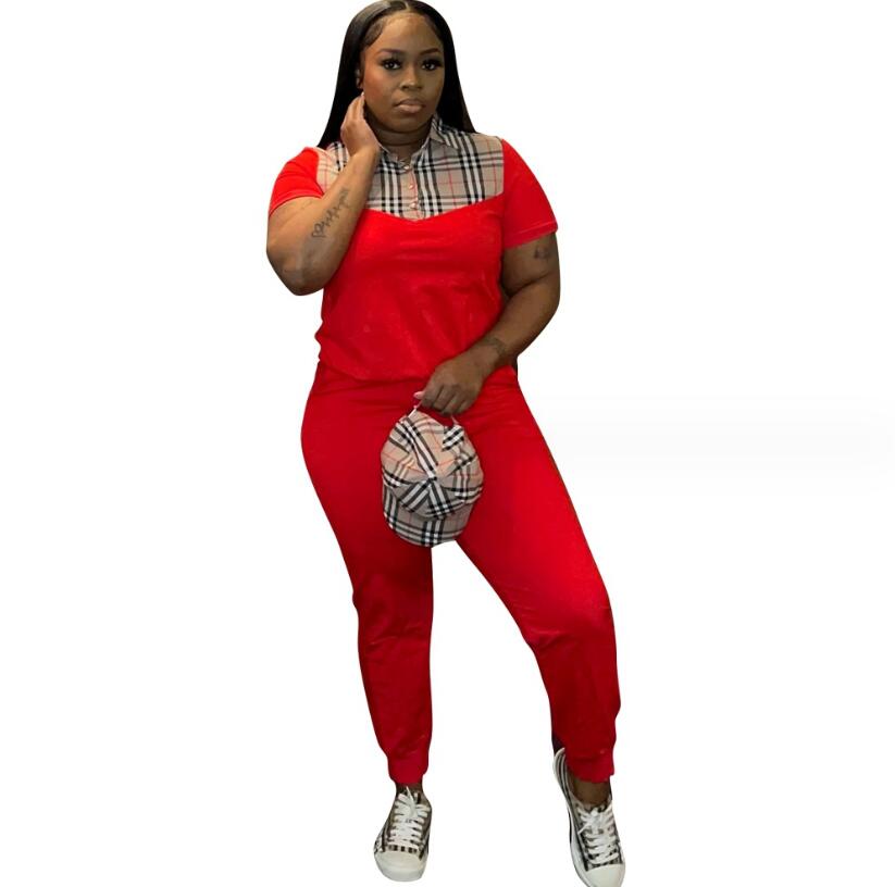 Women's Tracksuits 2024 Spring New Popular Fashion Printed Short Sleeve Long Pants Set Women's Two Piece Set