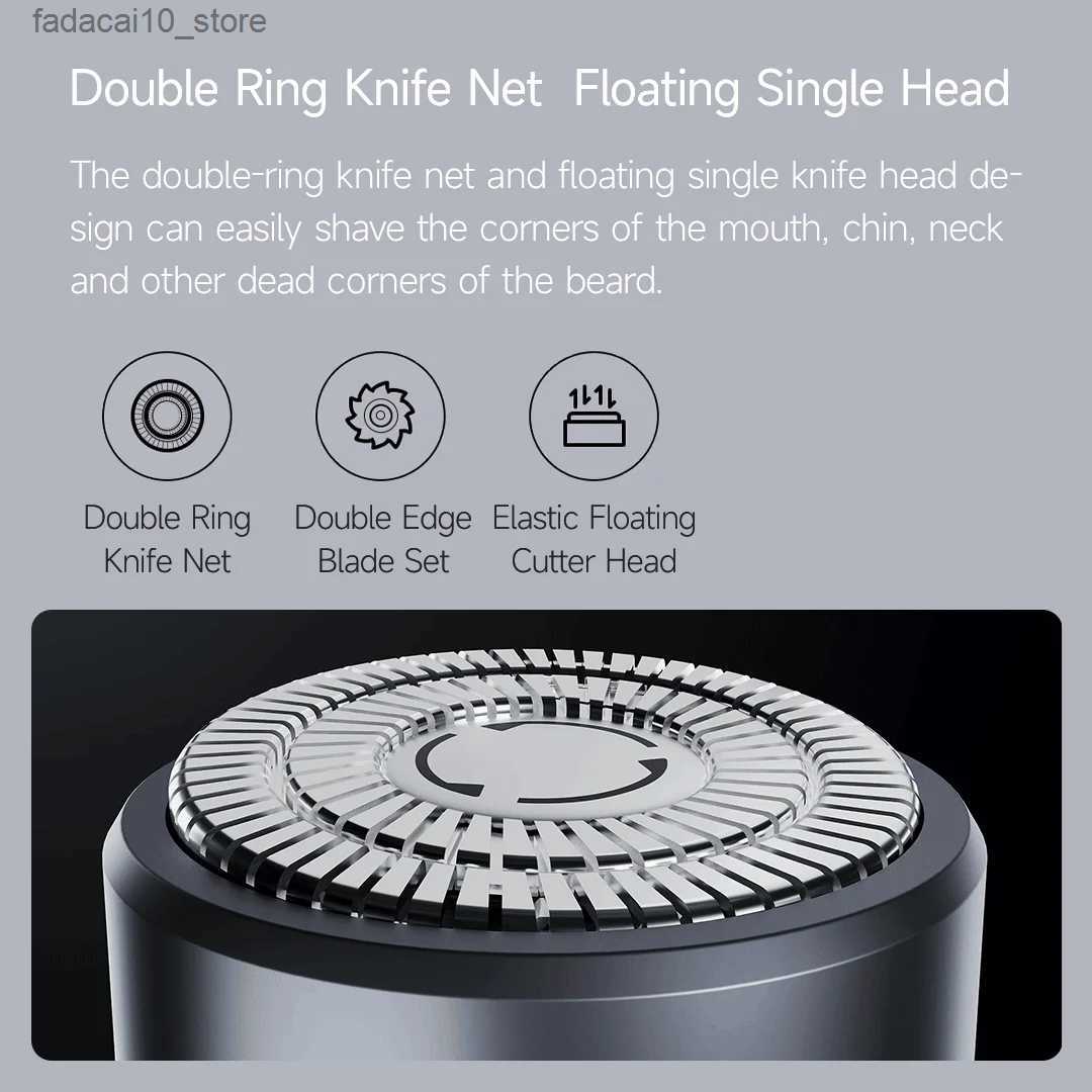 Electric Shavers Youpin ShowSee Smart Sensor Shaver Mini Body Stong Power IPX7 Waterproof Wireless Electric Beard Razor Men Shaving Machine Q240119