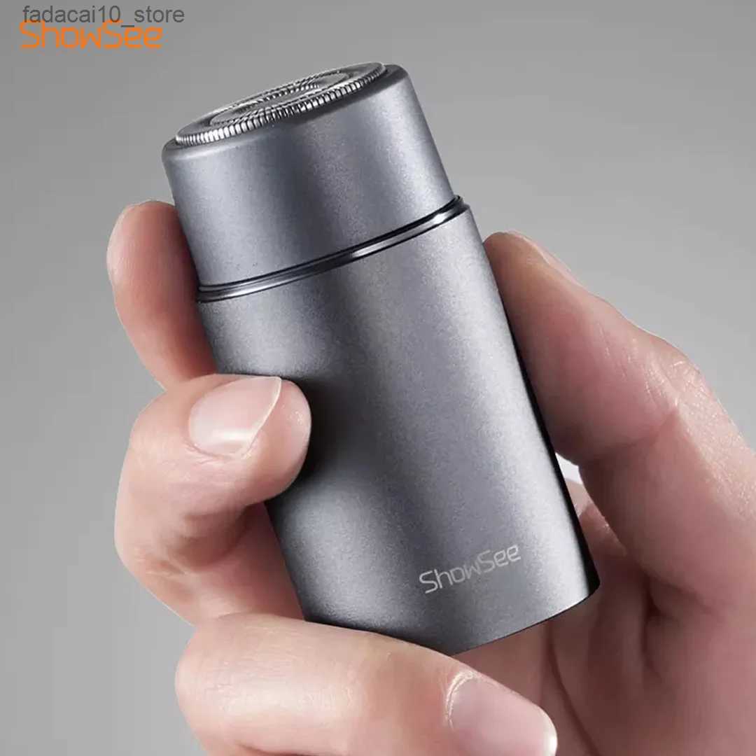Electric Shavers Youpin ShowSee Smart Sensor Shaver Mini Body Stong Power IPX7 Waterproof Wireless Electric Beard Razor Men Shaving Machine Q240119