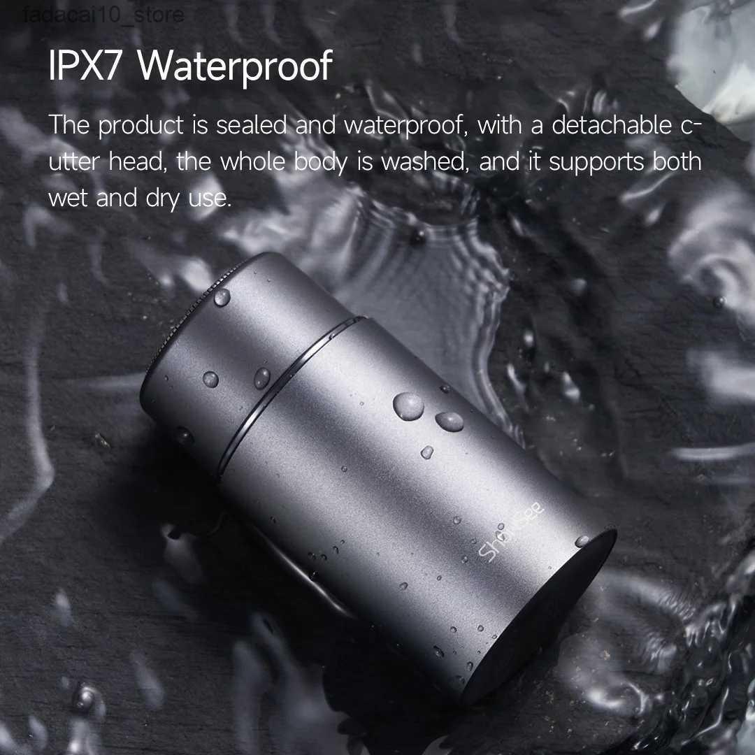 Electric Shavers Youpin ShowSee Smart Sensor Shaver Mini Body Stong Power IPX7 Waterproof Wireless Electric Beard Razor Men Shaving Machine Q240119