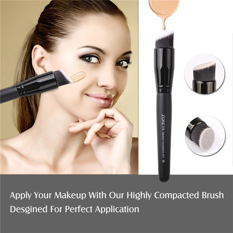 ZOREYA 715pcs Black Makeup Brushes Set Eye Shadow Powder Foundation Concealer Cosmetic Brush Makeup Blending Beauty Tools 240118