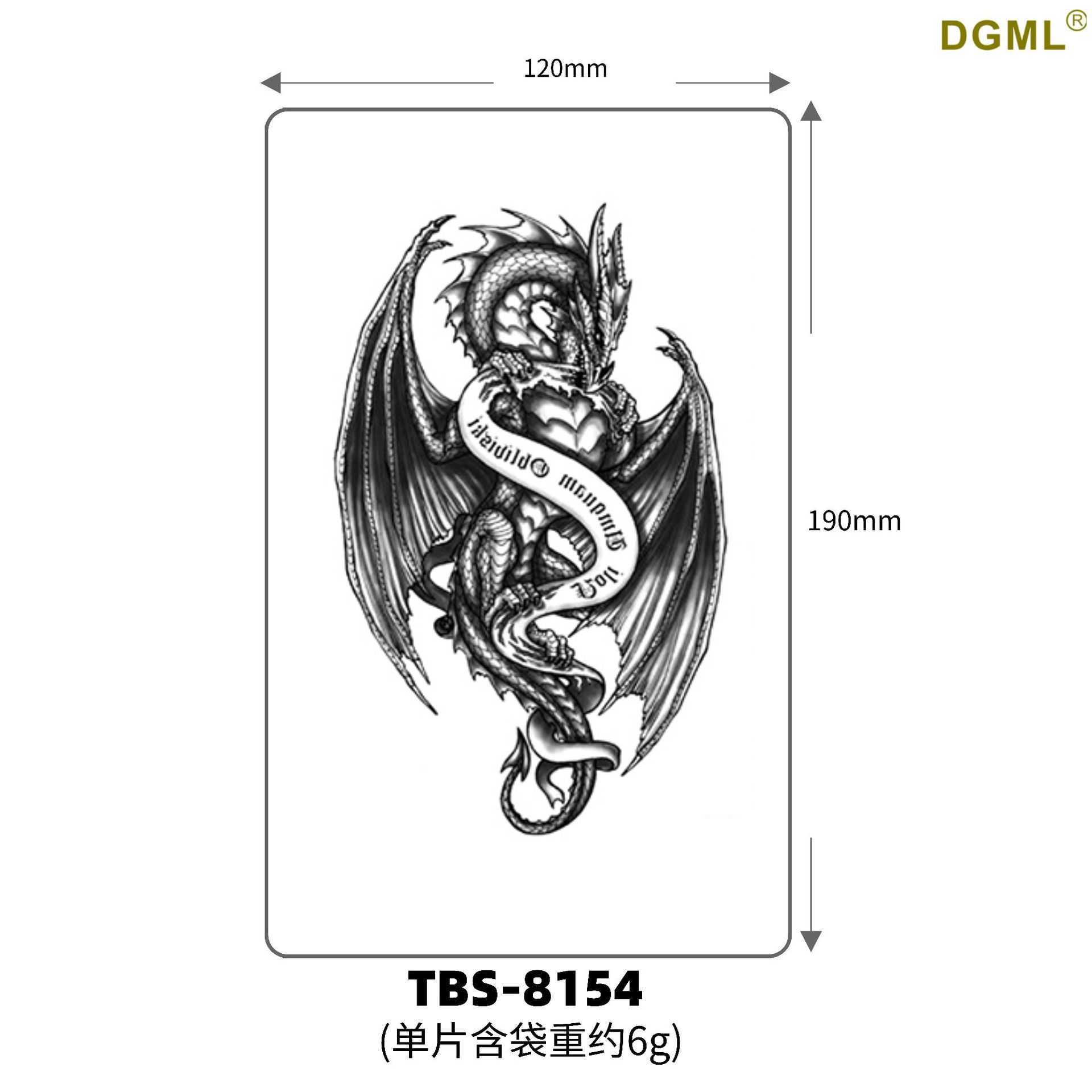 Waterproof Tattoo Sticker Letter Flower Arm TATTOO Cartoon Hot Gold Full Back