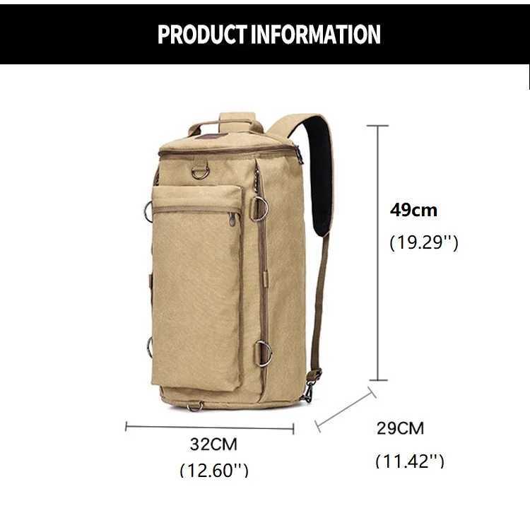 Outdoor Bags Preppy Style School Backpack Bookbag Laptop Computer Backpacks Travel Backpacks Outdoor Sports Cylinder Canvas BackpacksH24119