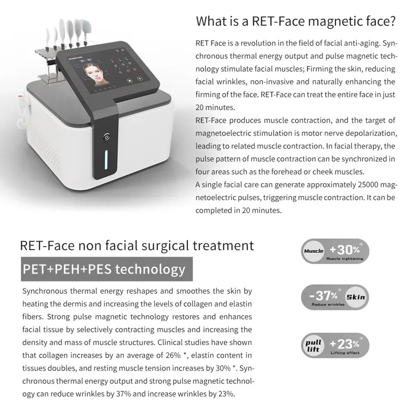 Ems Rf Wrinkle Removal Face Lifting Full Face Firming Face Ems Slimming Beauty Machine