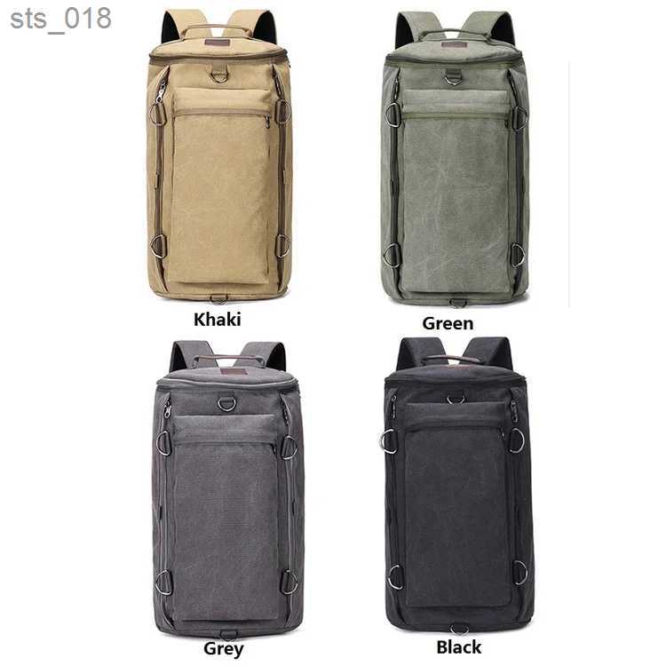 Outdoor Bags Preppy Style School Backpack Bookbag Laptop Computer Backpacks Travel Backpacks Outdoor Sports Cylinder Canvas BackpacksH24119