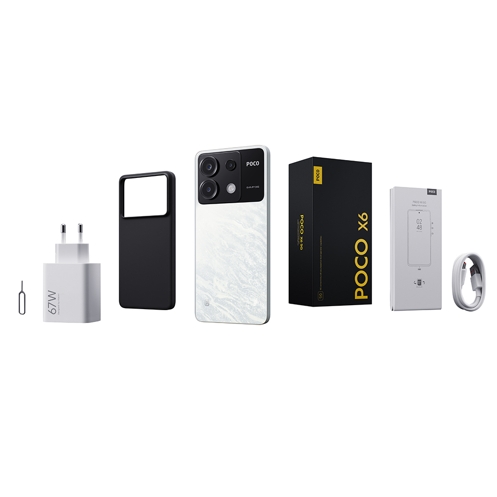 POCO X6 5G Global Version Snapdragon 7s Gen 2 120Hz Flow AMOLED Display Smartphone 64MP Camera with OIS NFC 67W Charging