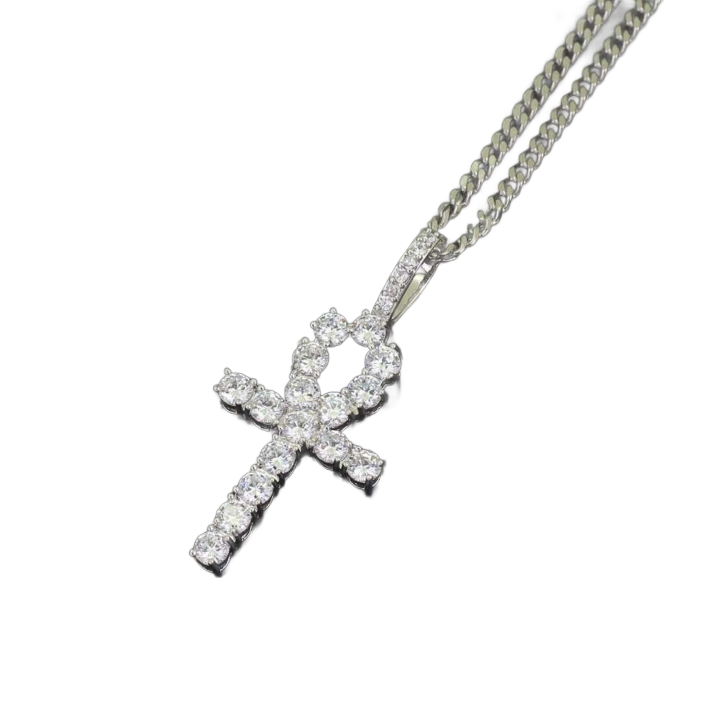hip hop cross diamonds pendant necklaces for men women Religion Christianity luxury necklace jewelry gold plated copper zircons Cu