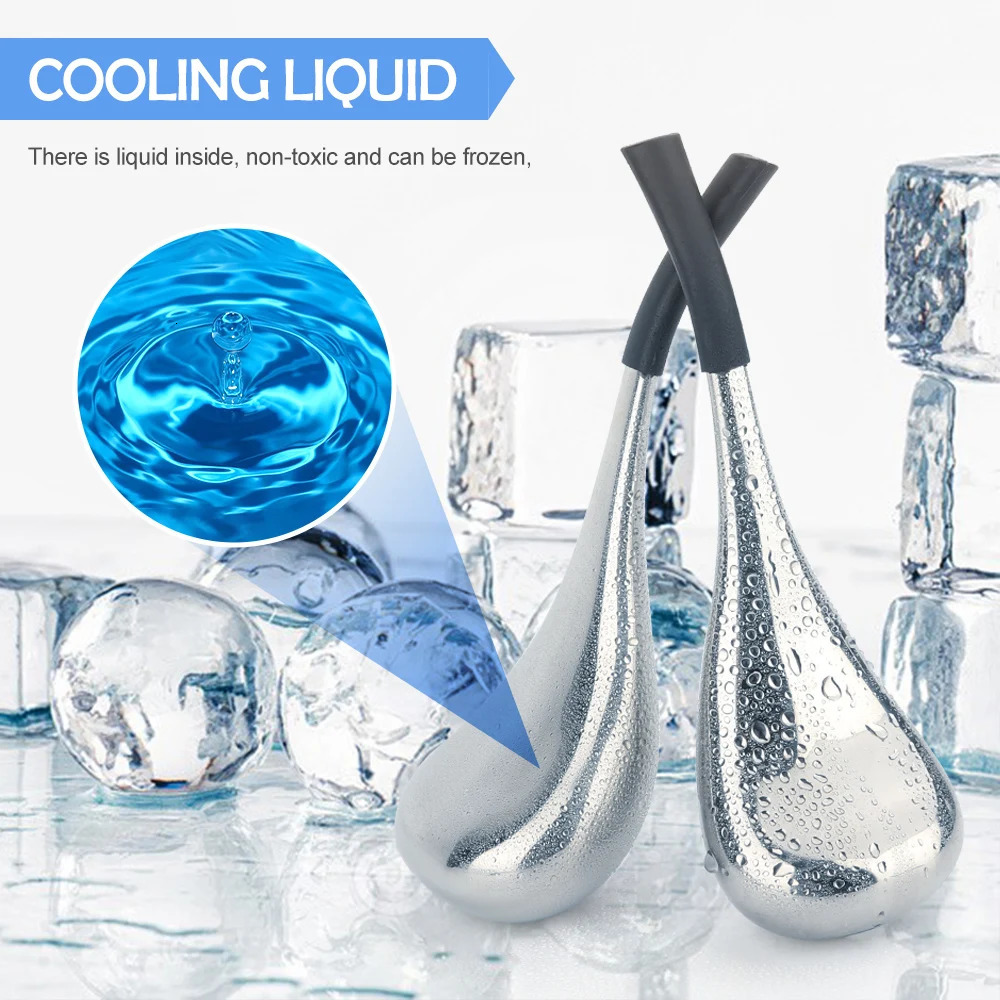 Ice Globes Spoon Massager Skin Care Freeze Tool StainlessSteel Face Beauty Cryo Roller Cooling Massage Spa Ball for Women 240118