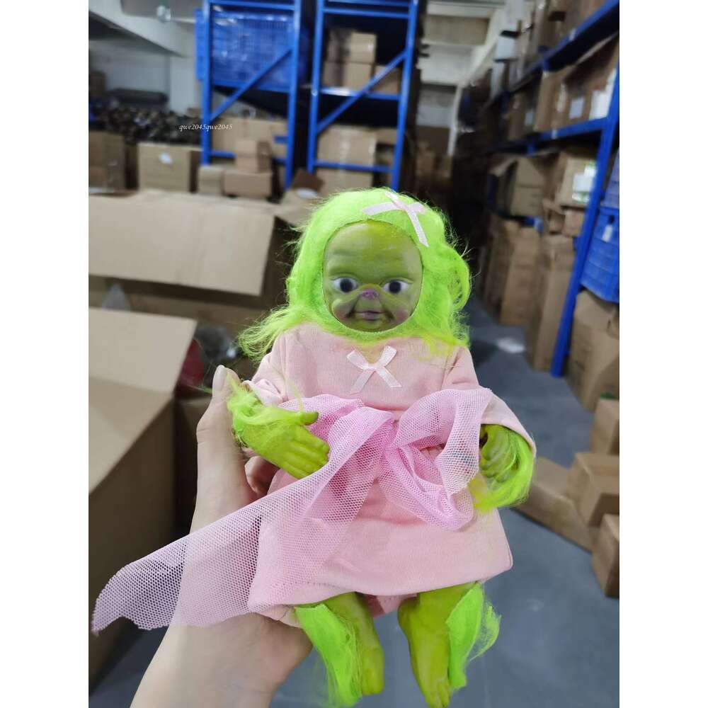 wholesale Decorations Toy Grinch Reborn Baby Realistic Cartoon Christmas Simualtion Doll Kids Halloween Gifts Stuffed Kid Toys fashionable gift hot-se