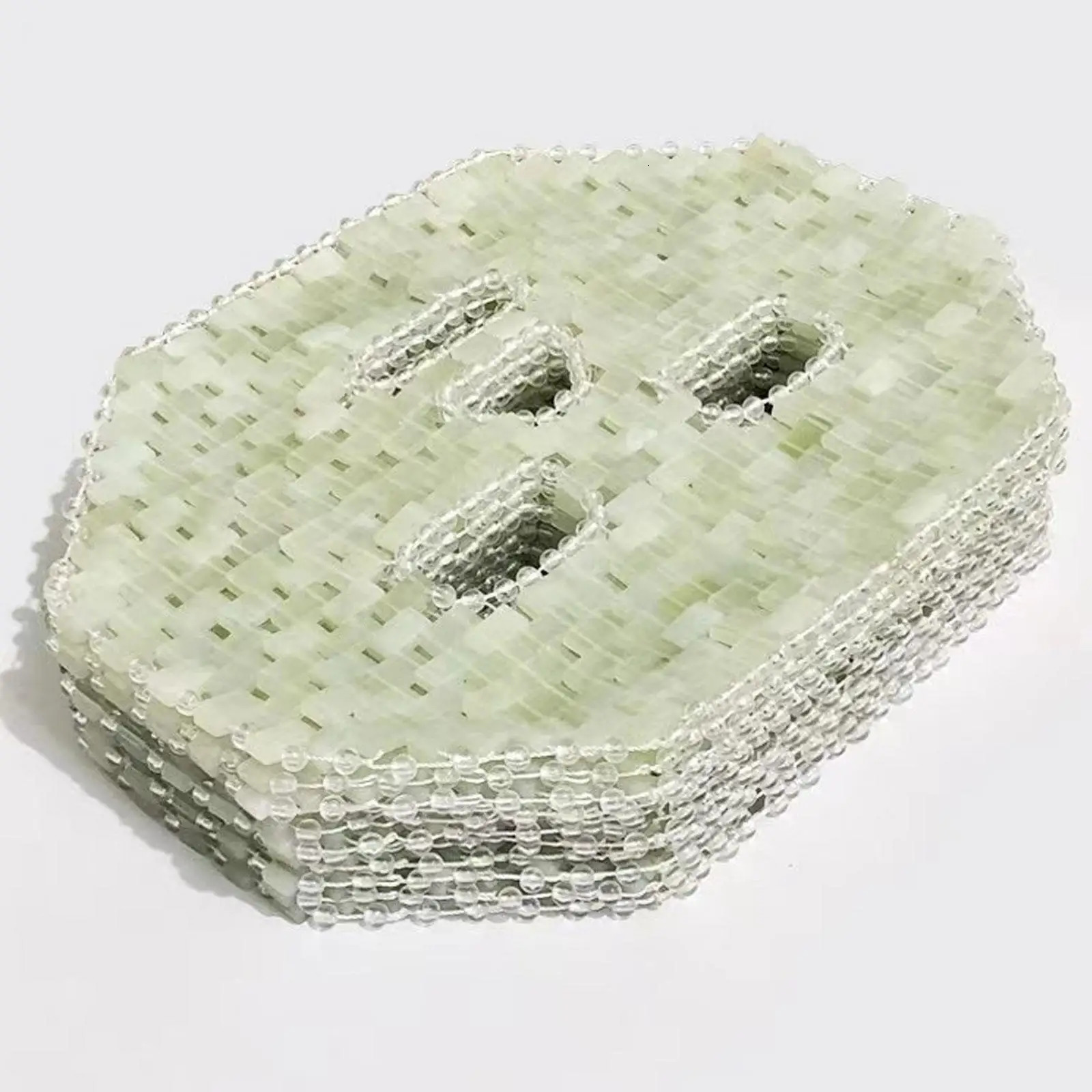 Natural Jade Stones AntiAging Mask Pain Soothing Sleeping Tool Cooling Massage Beaty Therapy Care Face Sk G7Z4 240118