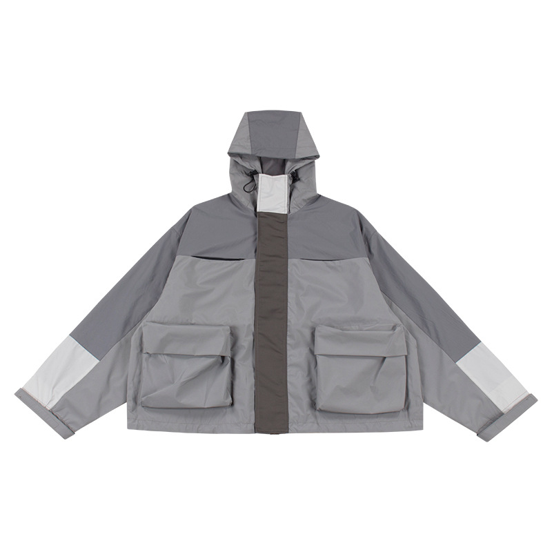 Grailz Project Multi Pocket Soft Shell Sun Protection Sprinkler Jacket Vibe Style for Men Zipper Jacket for Men