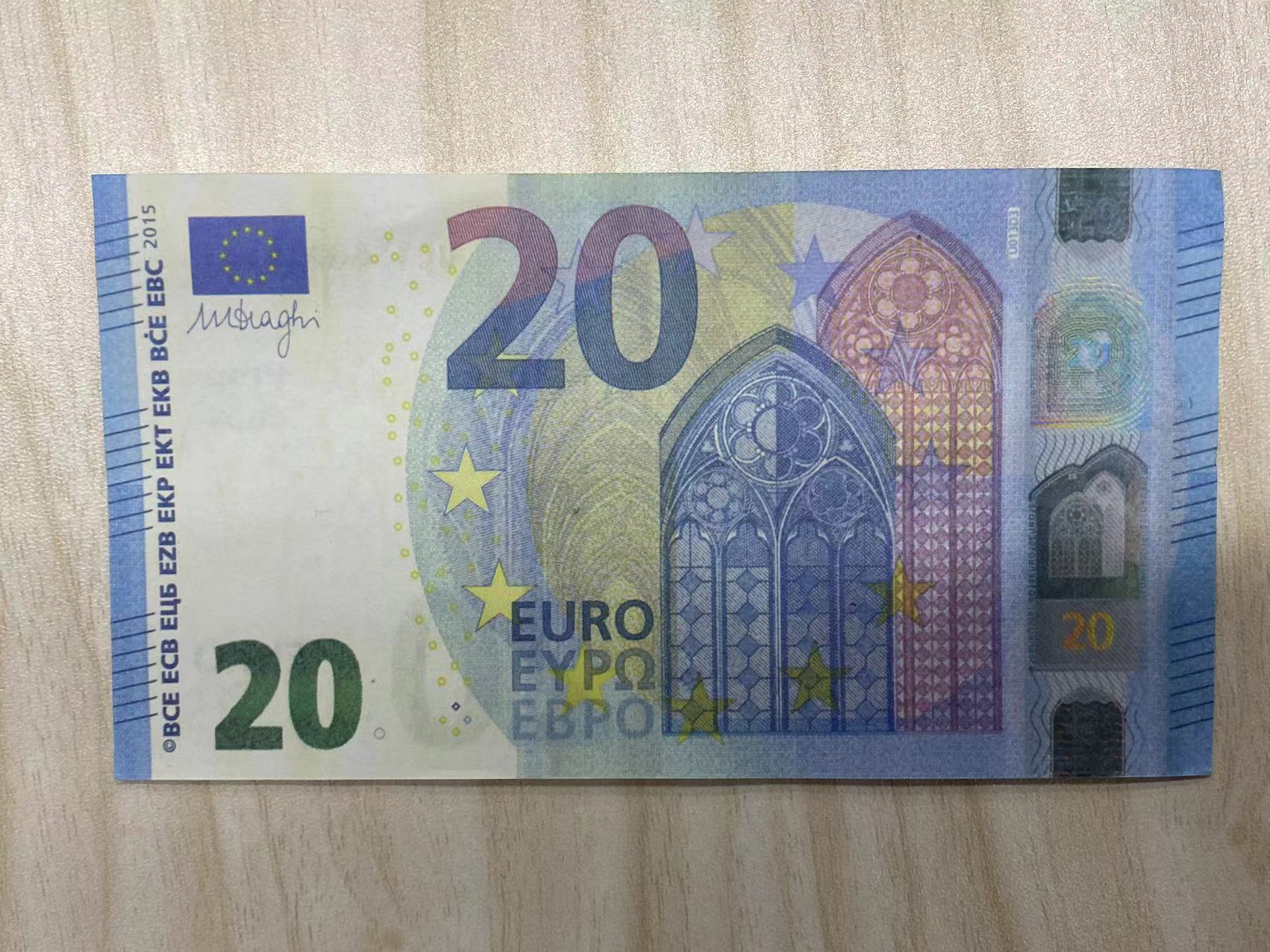 Copy Money Actual 1:2 Size Festive Party Game Currency, Euro Simulation Banknote Prop Ooebb dcc