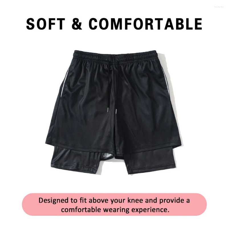 Men's Shorts Anime Berserk Manga Print 2 In 1 Gym Compression Stretchy Sports Quick Dry Fitness Workout Summer