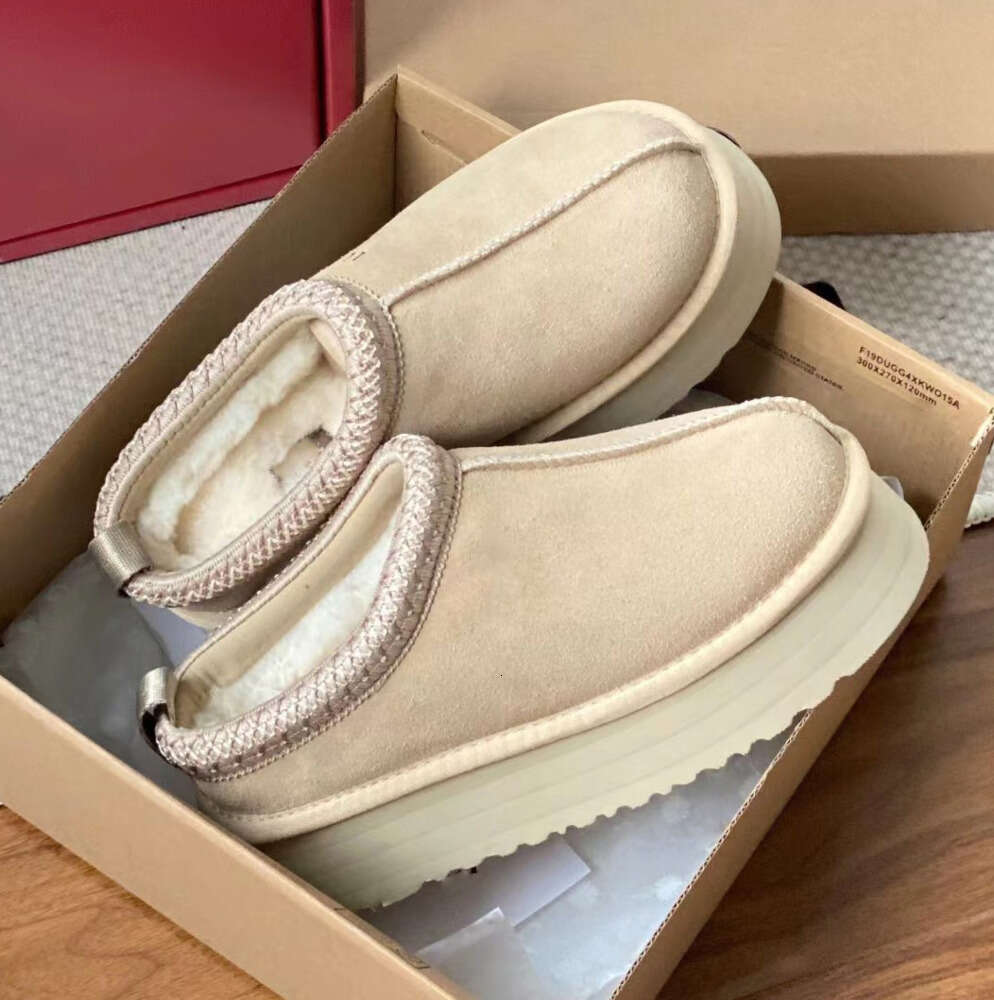 Designer Womens Tazz Slippers Tasman Fur Slides Classic australia Mustard Seed Ultra Mini Platform Boot Slip-on Les Petites Suede Wool Blend Winter Booties FW2