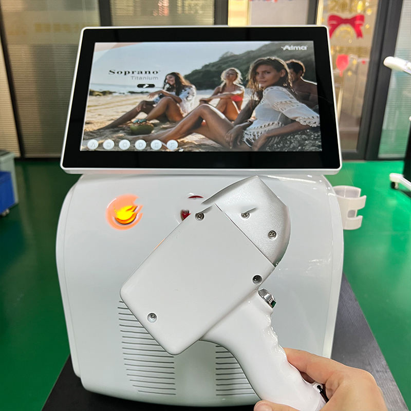 3 Wavelength Ice Platinum Hair Removal 755nm 808nm 1064nm Diode Laser Hair Removal Equipment Portable beauty instrument