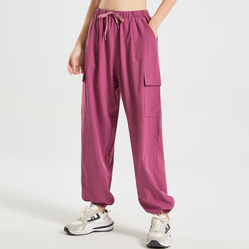 LL Plus Size New Loose Sports Worker Trousers Casual Pants Female Thin Beam Guard Pants Running Sports Yoga Pants