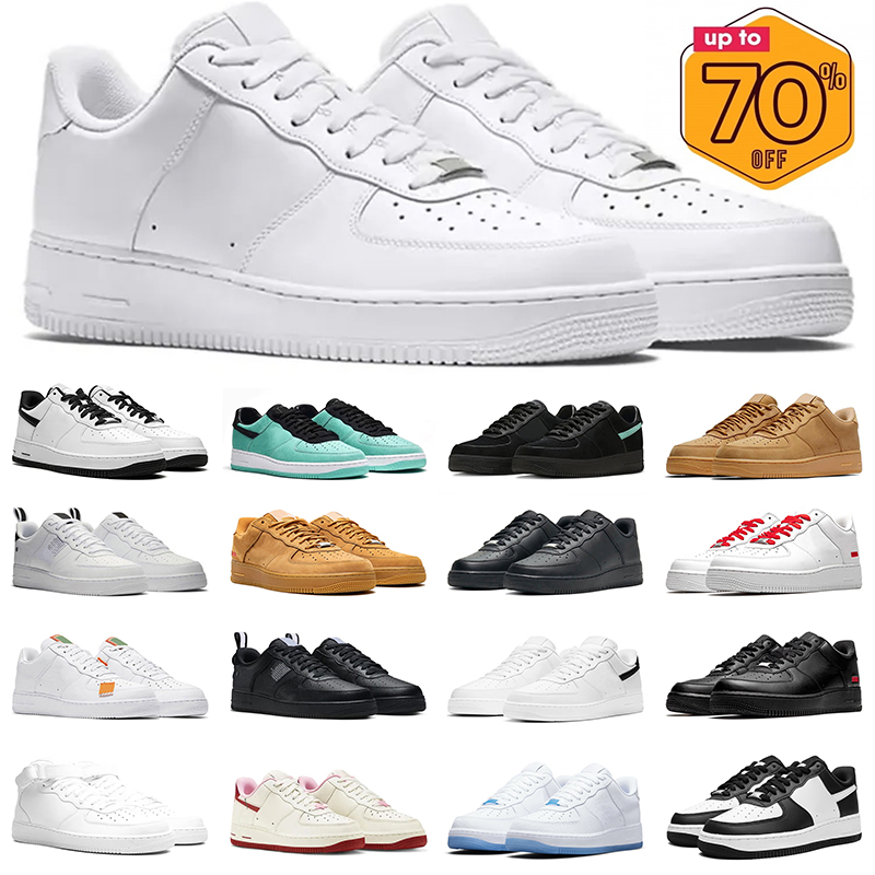 one 1 shoes for men women running shoes White Black Panda Reactive designer af1 mens trainer sneakers