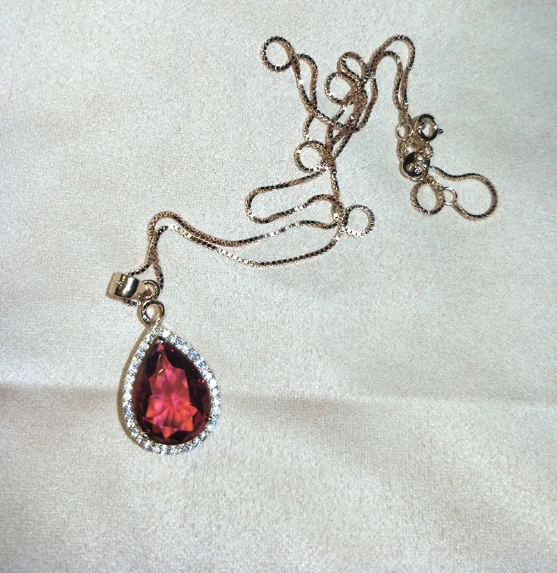 Jewelry 100% 925 Silver Necklace and plating 18 K not fade Coloured Jewelry Necklace H9983 240119