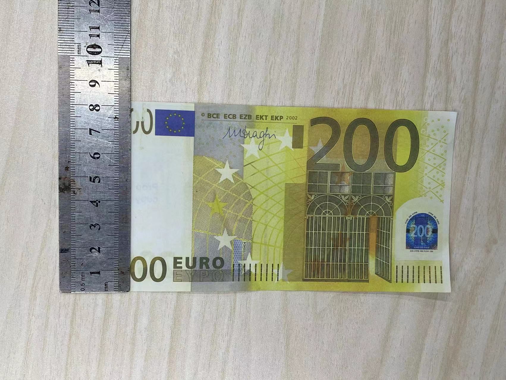 Copy Money Actual 1:2 Size Festive Party Game Currency, Euro Simulation Banknote Prop Ooebb dcc