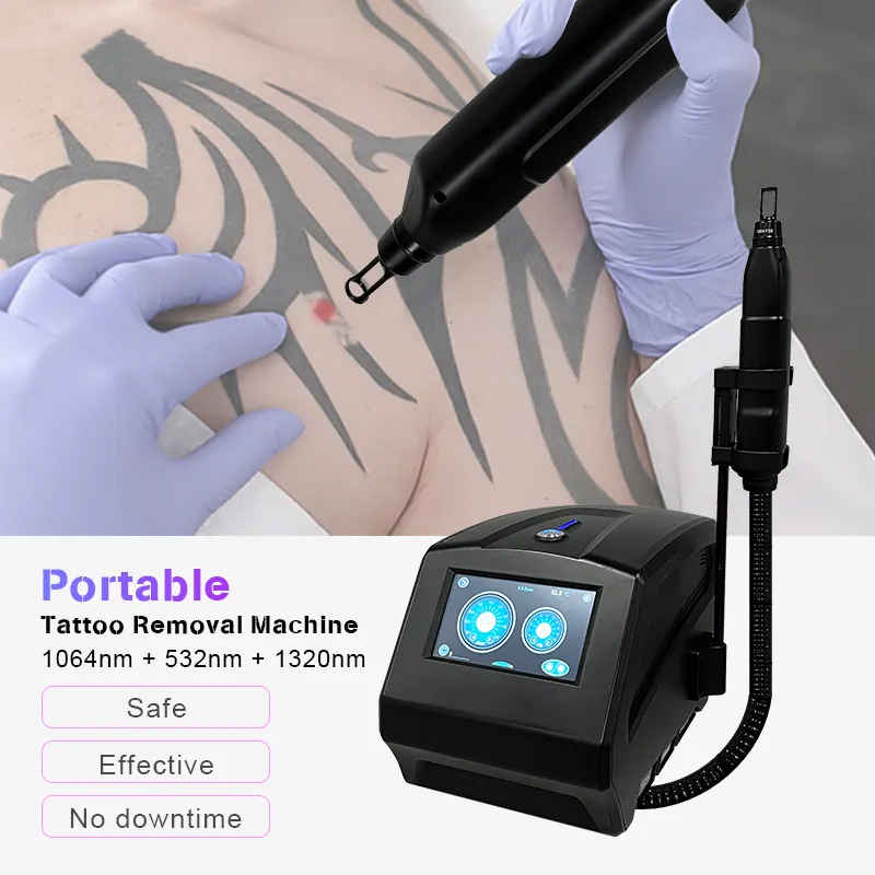 Q Switched Tatoo Remover And Carbon Peel Equipment Nd Yag Laser Qswitch Tattoo Removal Machine