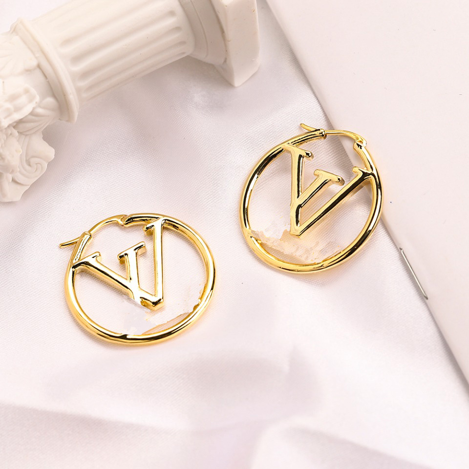 Luxury Brand Women Earrings Louiseities Designers Letter Viutonities Ear Stud Gold Silver Plated Geometric Earring for Wedding Party Jewerlry Accessories ZG1089