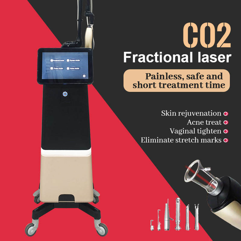 Top-ranking CO2 Fractional Laser Skin Beauty Smoothing Machine 10600nm Dot Matrix for Spot Freckle Remove Stretch Mark Treatment Vaginal Care