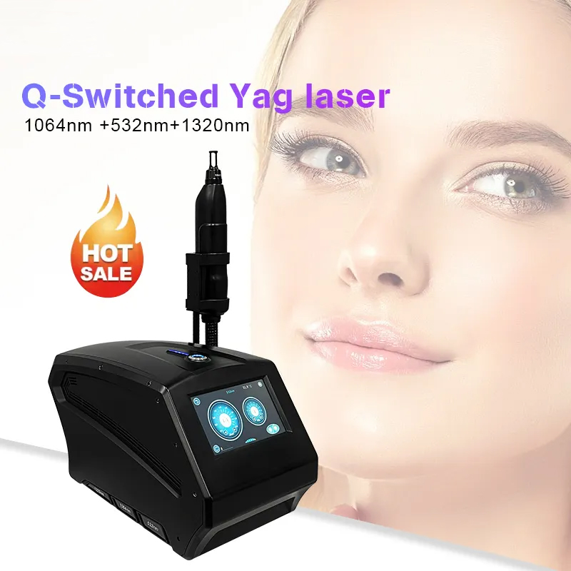 Q Switched Tatoo Remover And Carbon Peel Equipment Nd Yag Laser Qswitch Tattoo Removal Machine