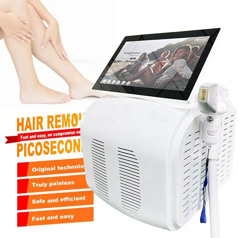 3 Wavelength Ice Platinum Hair Removal 755nm 808nm 1064nm Diode Laser Hair Removal Equipment Portable beauty instrument