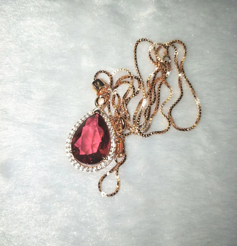 Jewelry 100% 925 Silver Necklace and plating 18 K not fade Coloured Jewelry Necklace H9983 240119