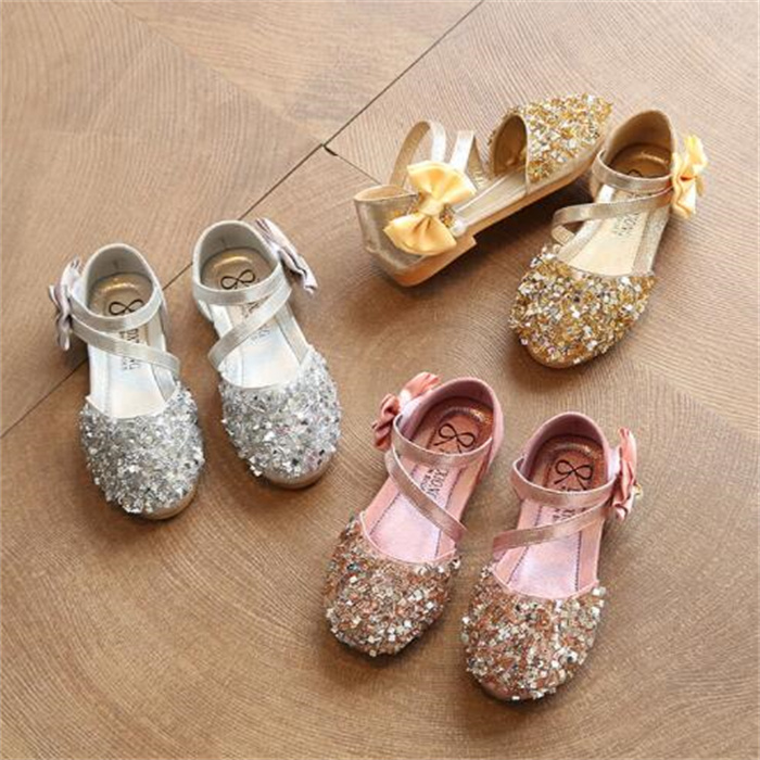 Children Sandals Summer Girl Beach Shoes Princess Wedding Party Sandalia infantil Chaussure Enfant Kids Soft-Soled Sports Shoes