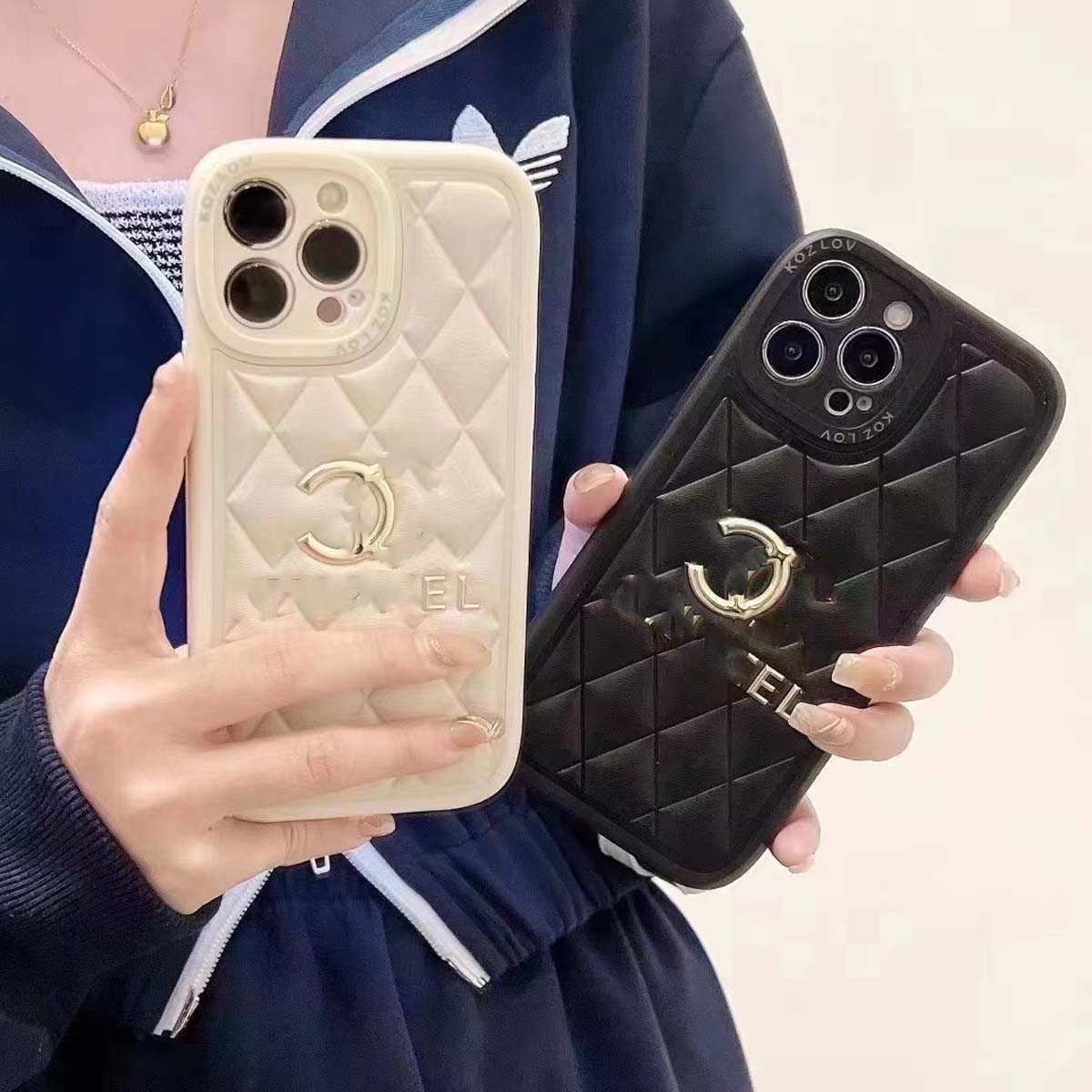New Designer Elegant Phone Case for iphone 15 14 13 12 Pro Max, Leather Fashionable Luxury Excellent Grip Shockproof Ultra Slim Back Cover