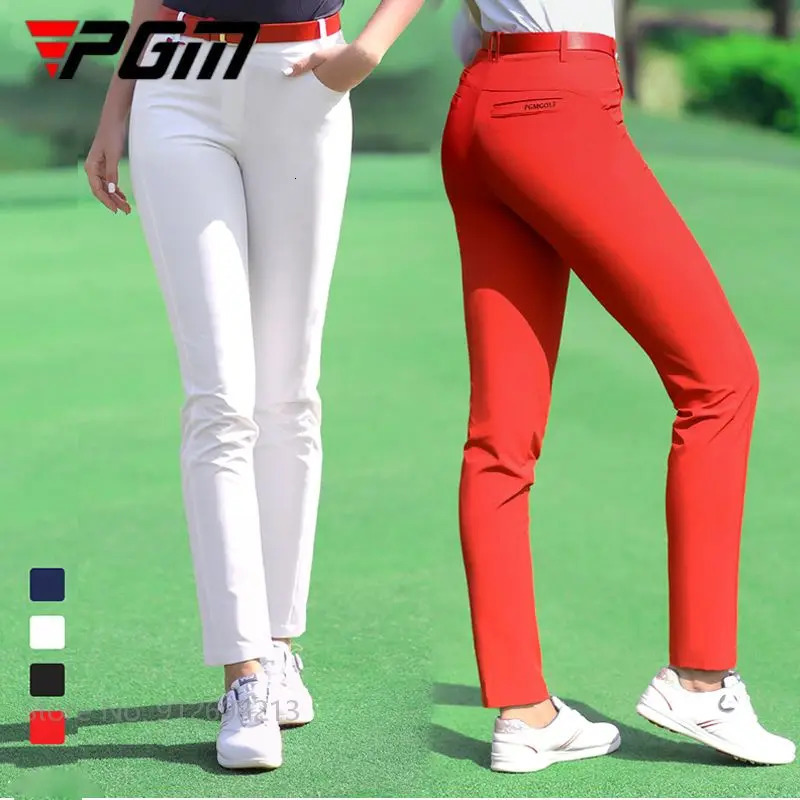 PGM Golf Trouser Ladies Slim Golf Long Pants Women Quick Dry Tight Pant Breathable Elastic Sports Trousers Casual Bottoms XS-3XL 240119