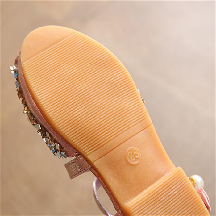 Children Sandals Summer Girl Beach Shoes Princess Wedding Party Sandalia infantil Chaussure Enfant Kids Soft-Soled Sports Shoes
