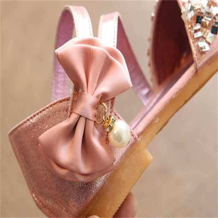 Children Sandals Summer Girl Beach Shoes Princess Wedding Party Sandalia infantil Chaussure Enfant Kids Soft-Soled Sports Shoes