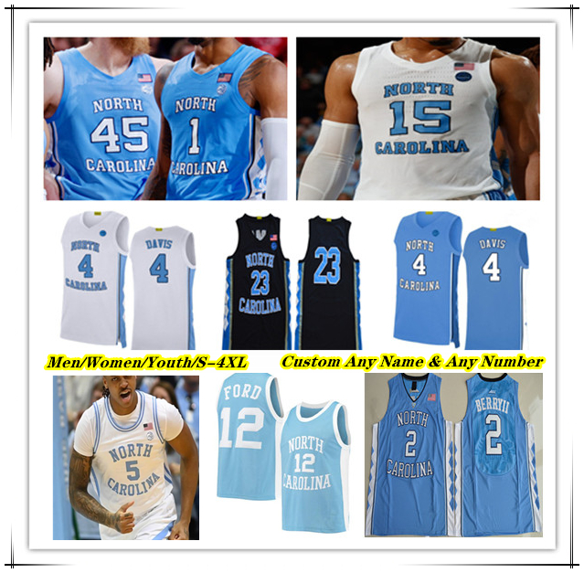 NCAA College North Carolina Tar Heels UNC Basketball Jersey RJ Davis Armando Bacot Harrison Ingram Cormac Ryan Elliot Cadeau Seth Trimble Vince Carter Withers 4XL
